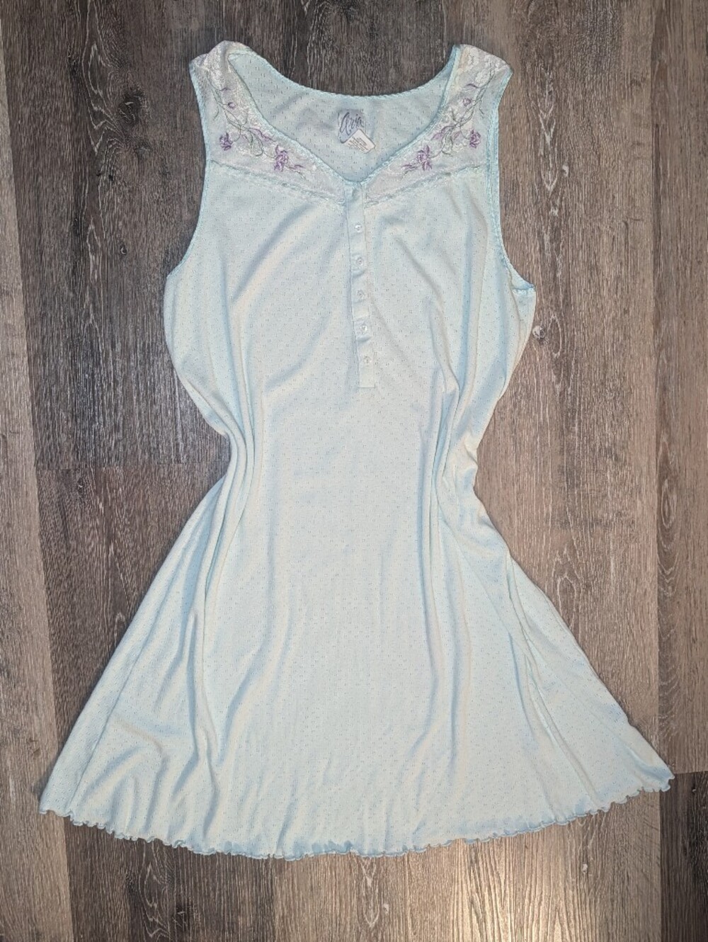 Vintage Aria Babydoll Teal Lace Dress